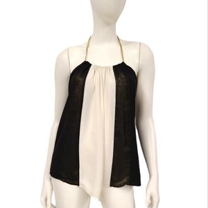 Express Black and White Swing Blouse size Medium
